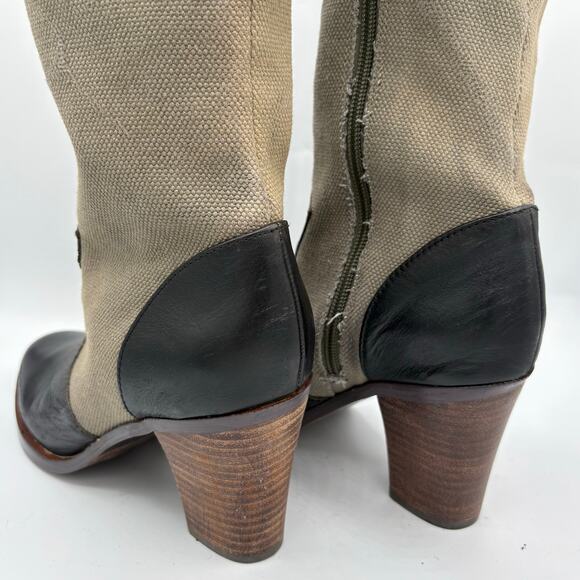 Faryl Robin for Free People Tall Boots in Tan and Black, size 8 - Picture 2 of 8